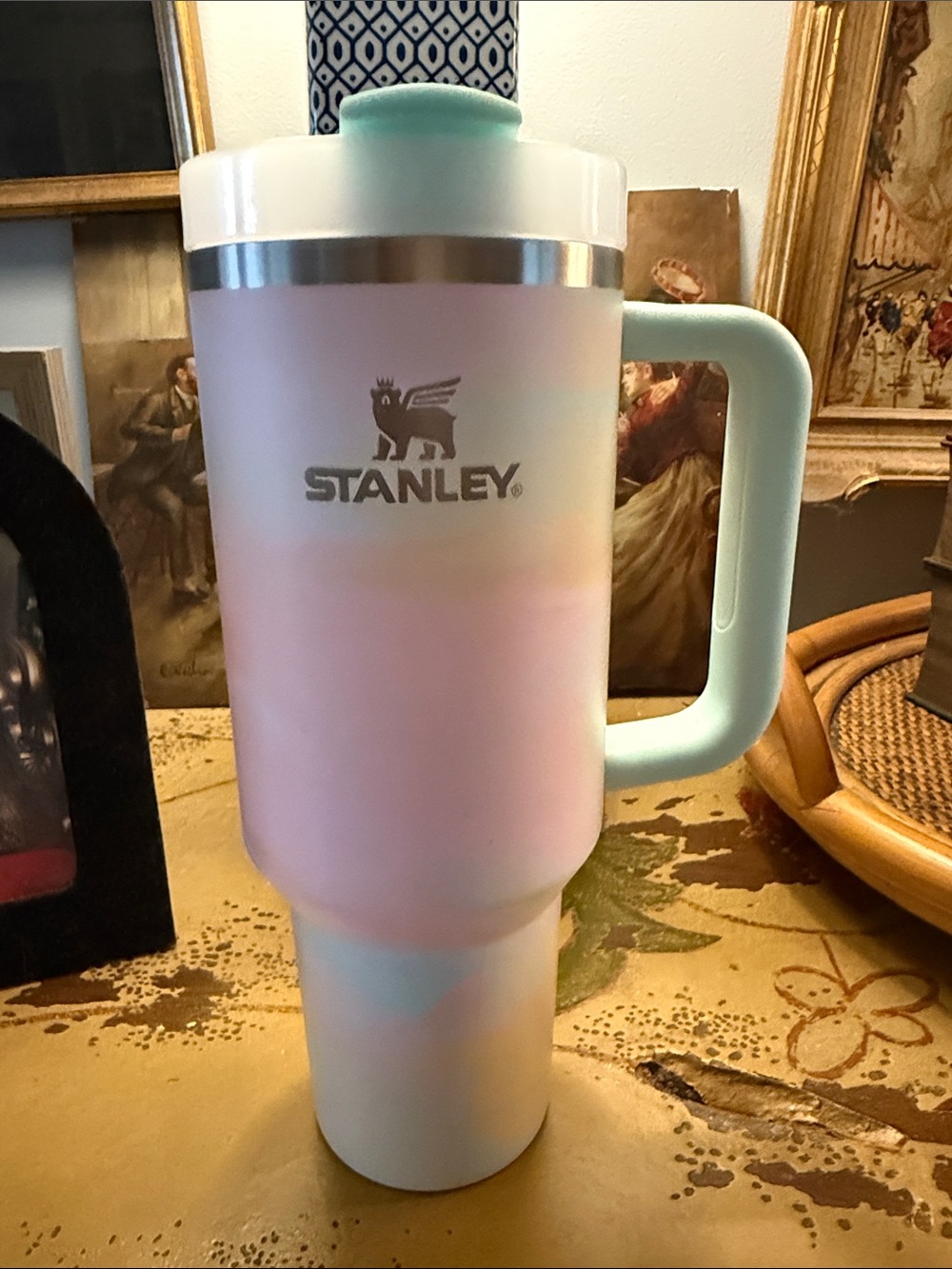 Stanley 40 oz Mint Handle Pastel Ombre Travel Mug